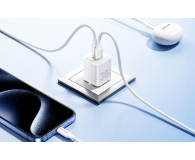 Vention Ładowarka 1x USB-A 1x USB-C GaN 30W biała - 1543396 - zdjęcie 2
